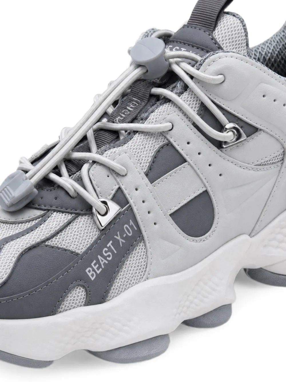 Plein Sport Runner Beast X-01 sneakers met vlakken Grijs