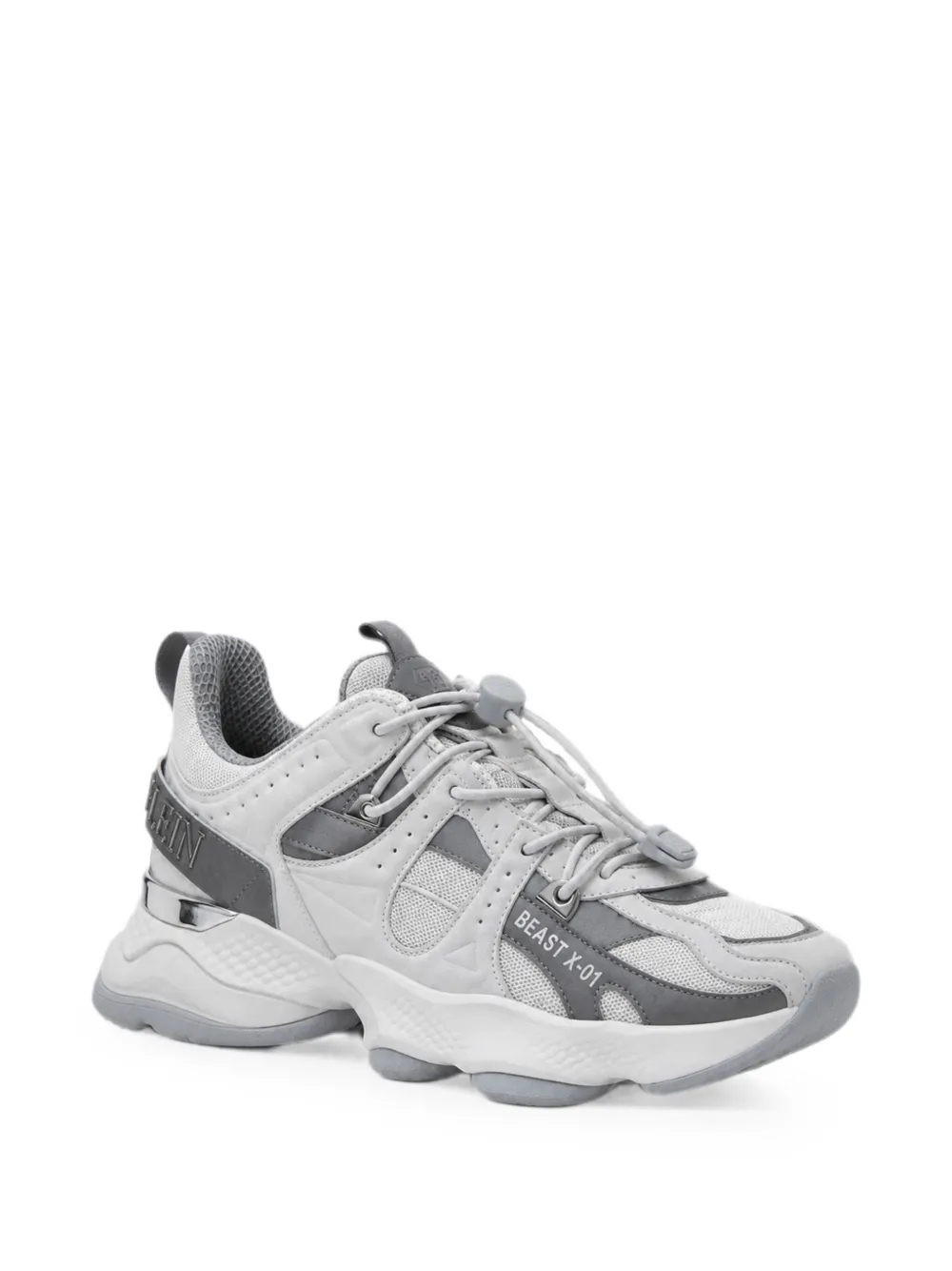 Plein Sport Runner Beast X-01 panelled sneakers - Grigio