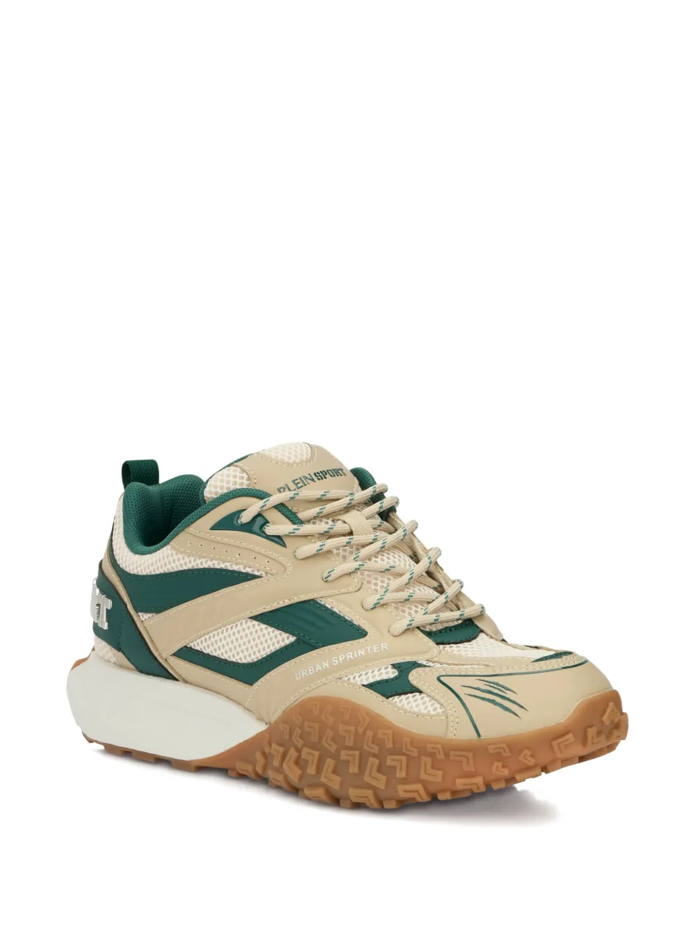 Plein Sport Urban Sprinter Mesh Sneakers In Neutral