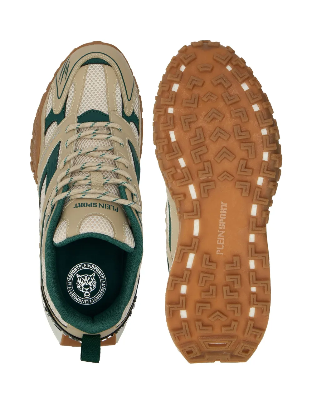 Plein Sport Urban Sprinter Mesh Sneakers In Neutral