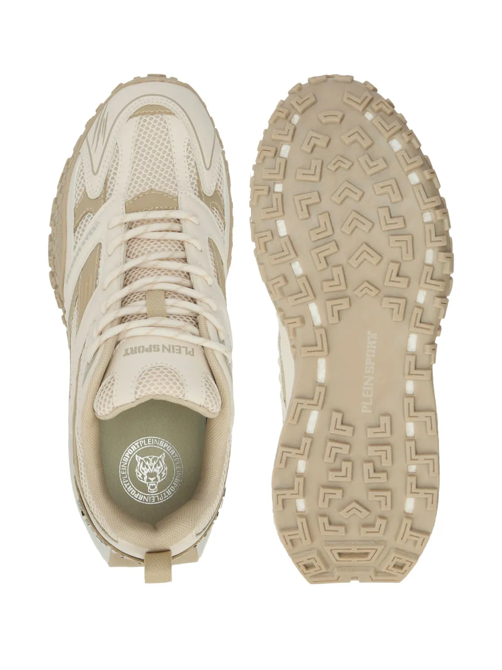 Plein Sport Urban Sprinter Mesh Sneakers In Neutral
