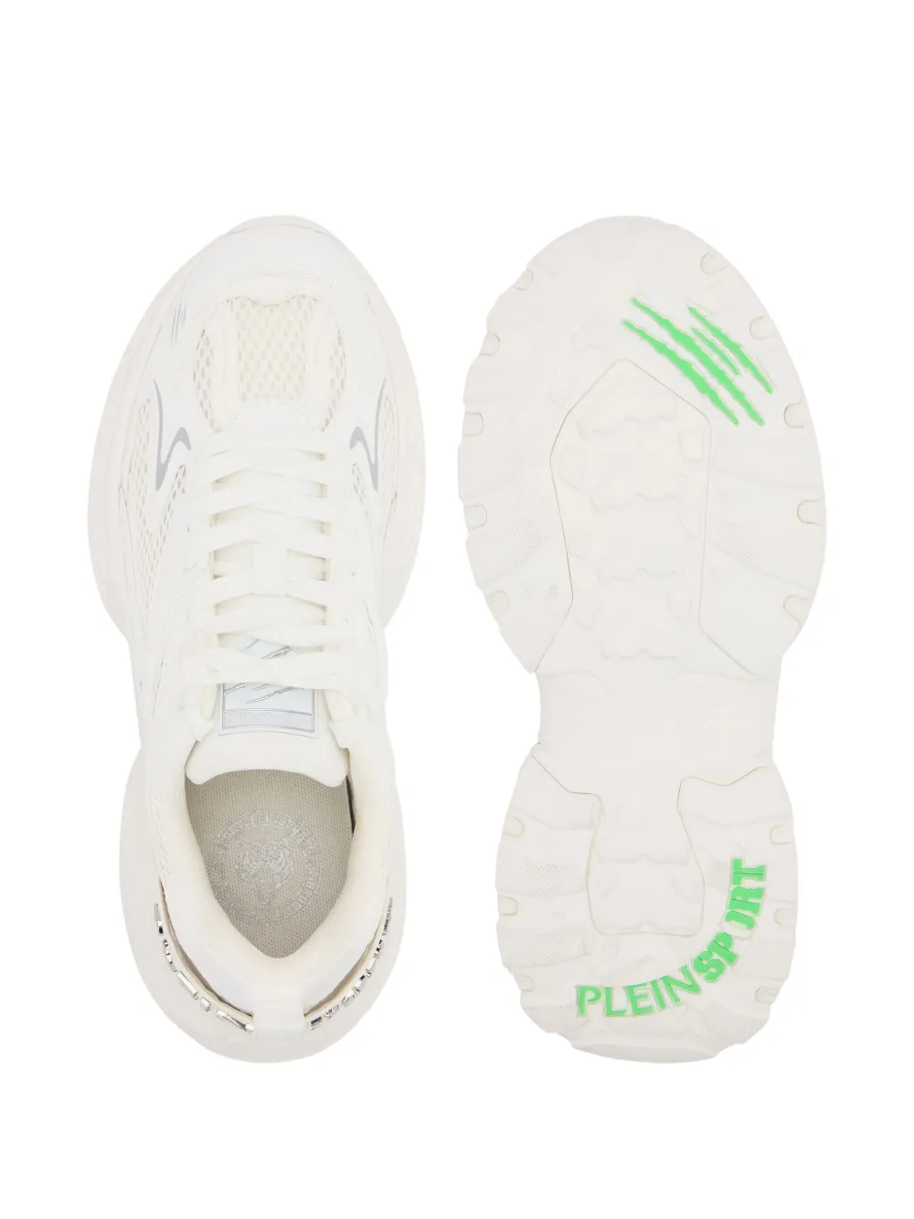 Plein Sport Pulse X Mesh Sneakers In White