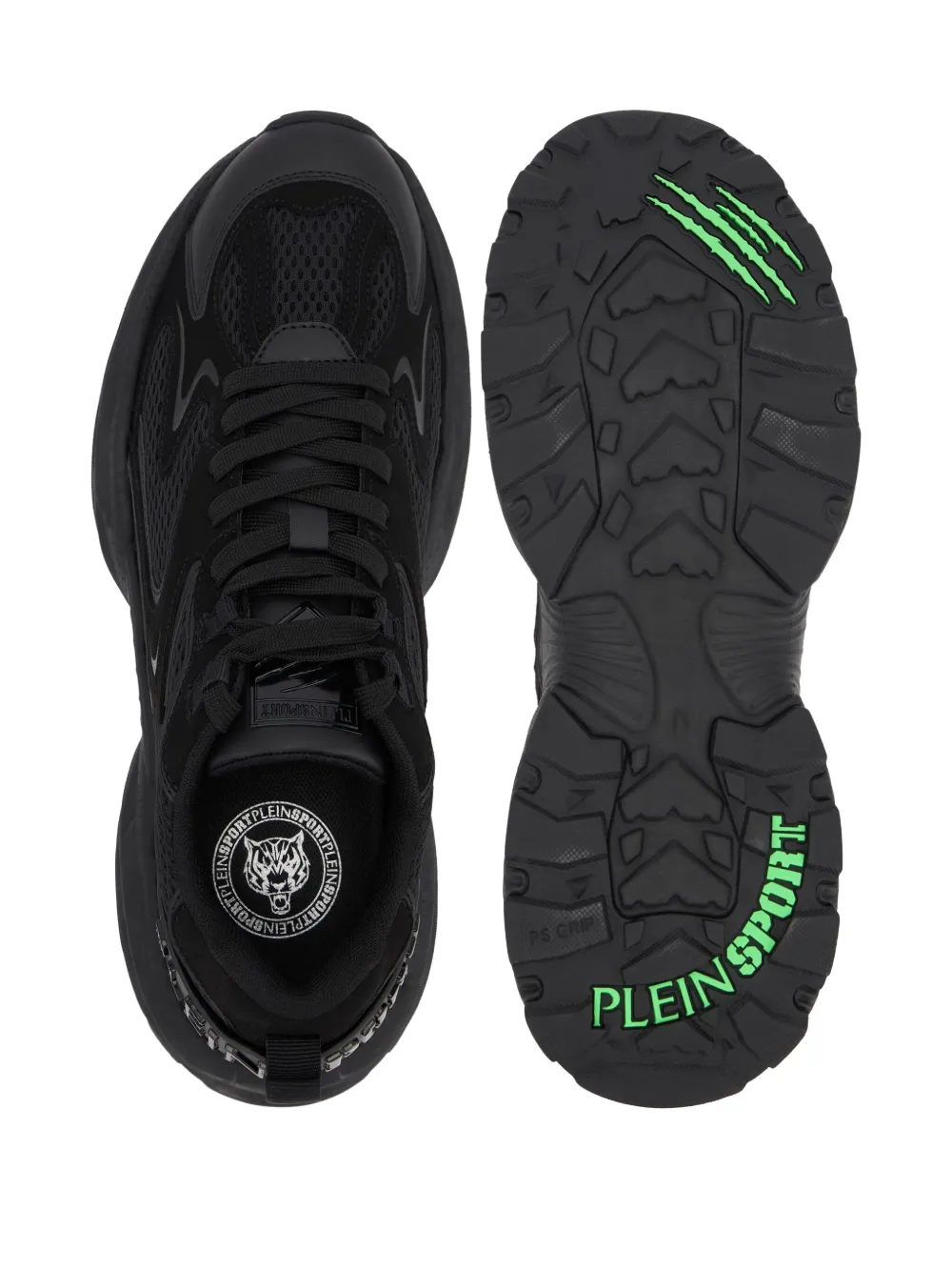 Plein Sport Pulse X Mesh Sneakers In Black