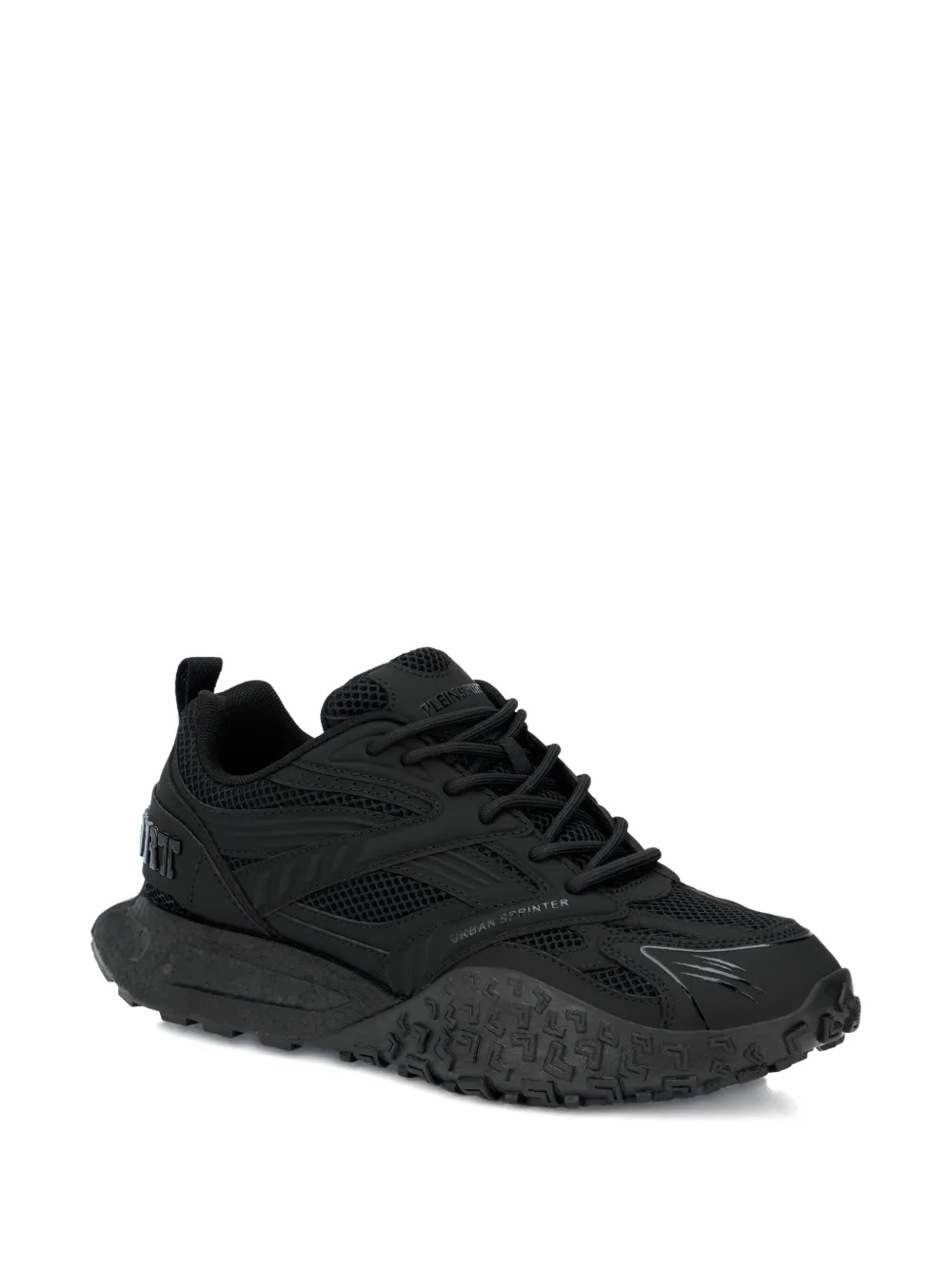 Plein Sport Urban Sprinter Mesh Sneakers In Black