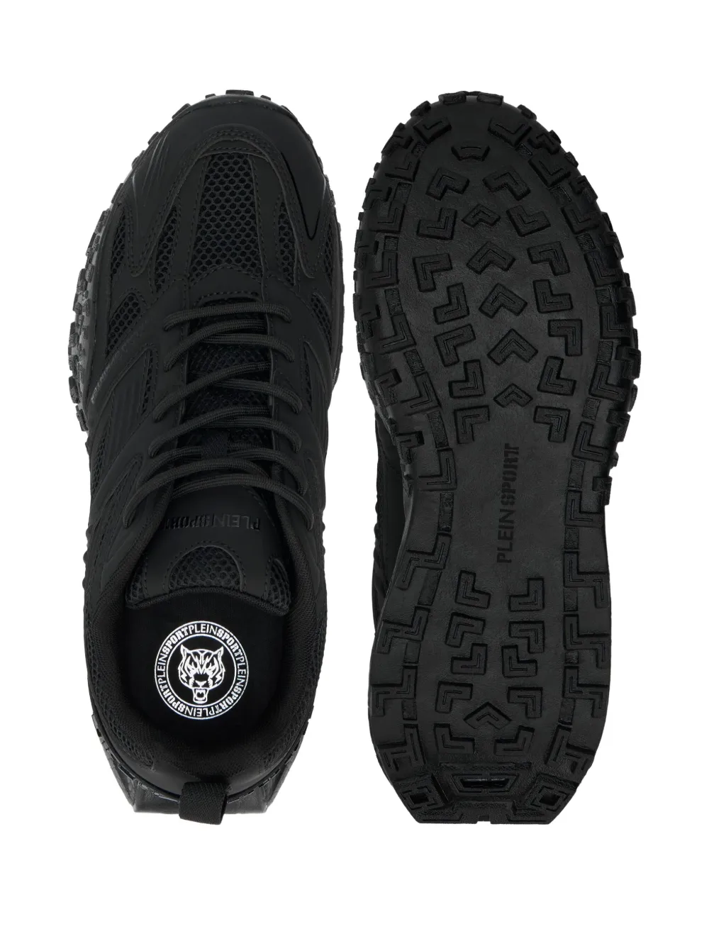 Plein Sport Urban Sprinter Mesh Sneakers In Black