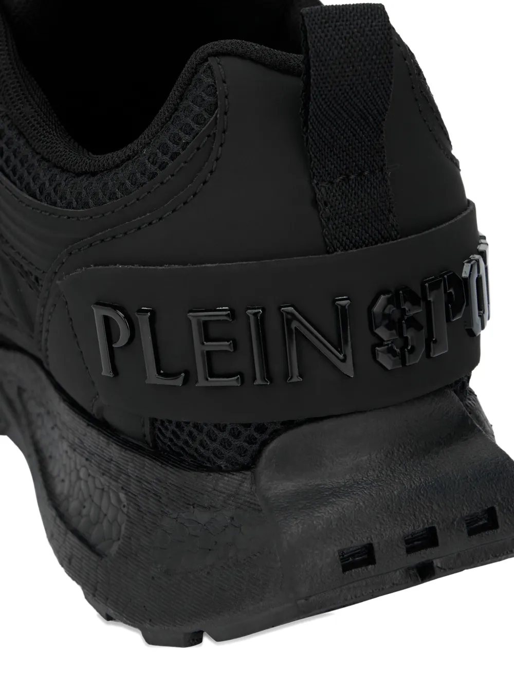 Plein Sport Urban Sprinter Mesh Sneakers In Black