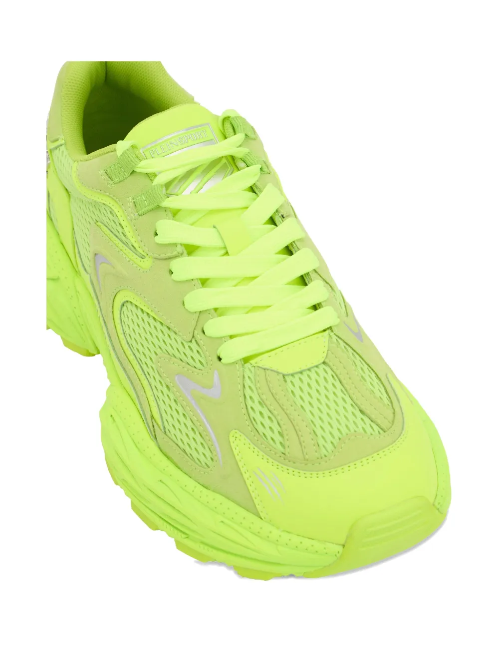 Plein Sport Pulse X mesh sneakers Geel