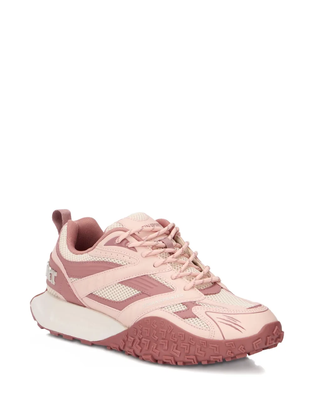 Plein Sport Urban Sprinter Lettering Sneakers In Pink