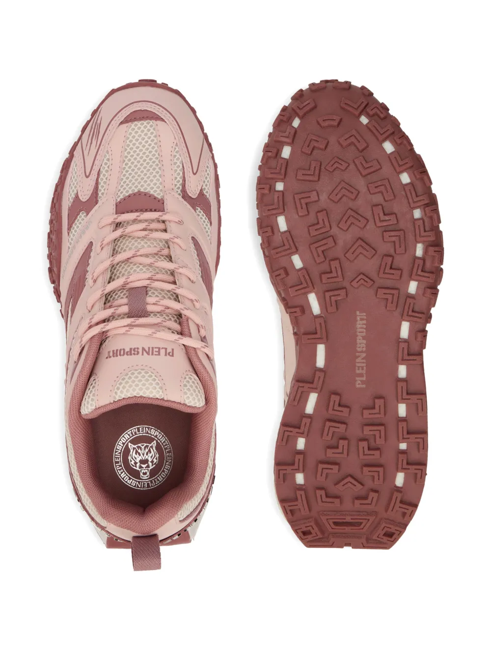 Plein Sport Urban Sprinter Lettering Sneakers In Pink