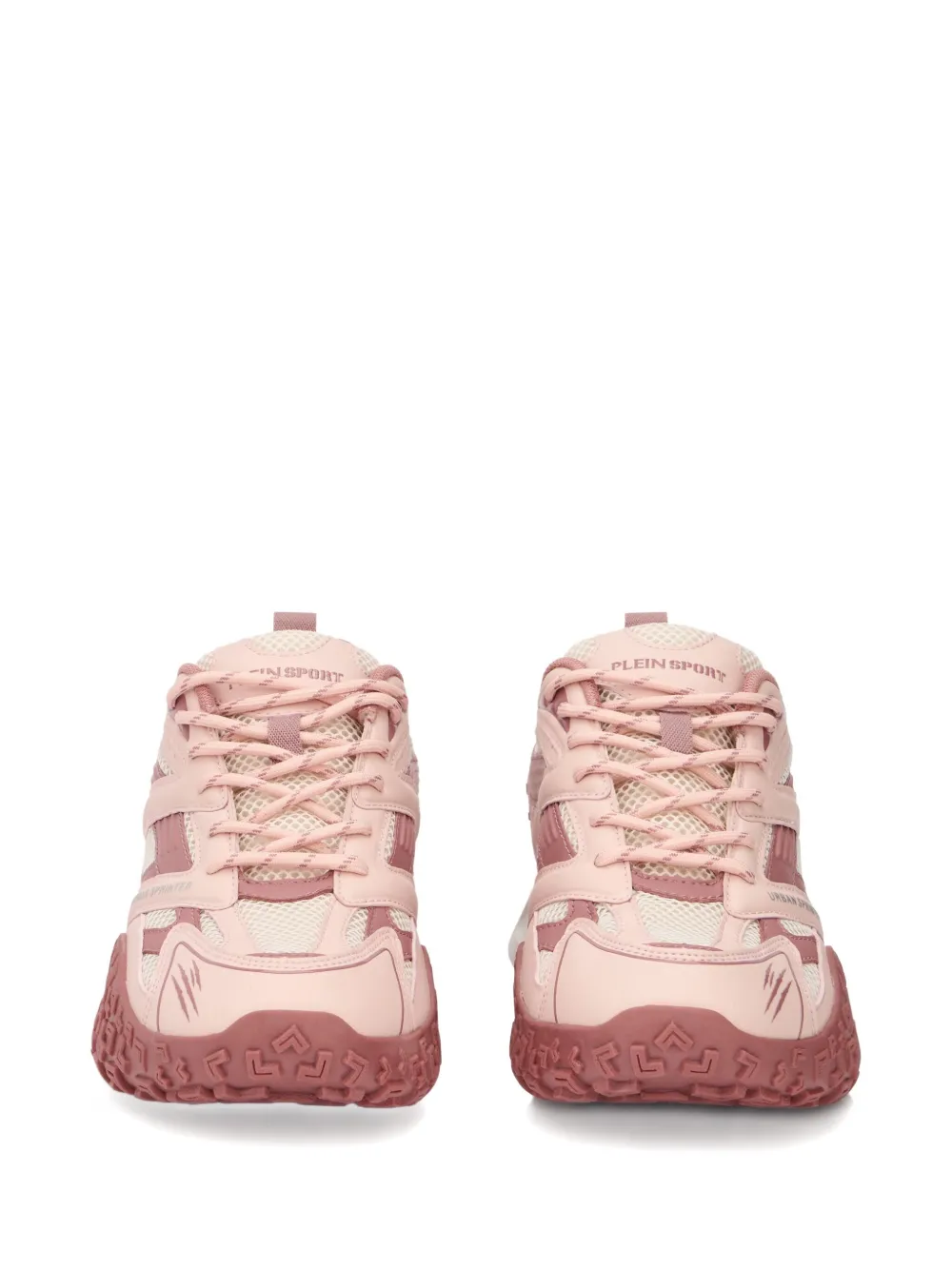 Plein Sport Urban Sprinter Lettering Sneakers In Pink