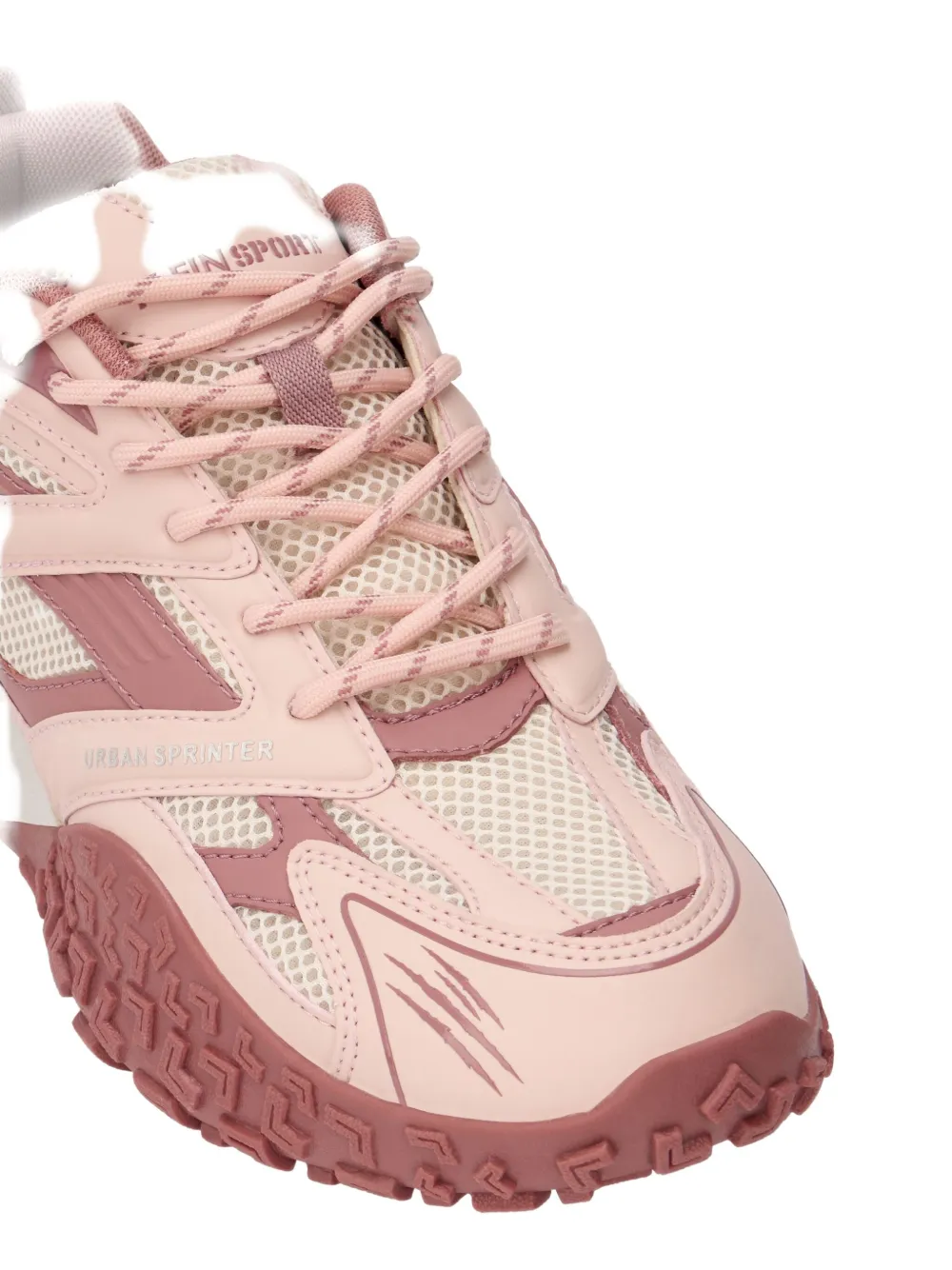 Plein Sport Urban Sprinter Lettering Sneakers In Pink