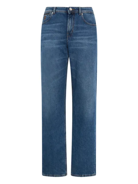 Billionaire button-fastening jeans