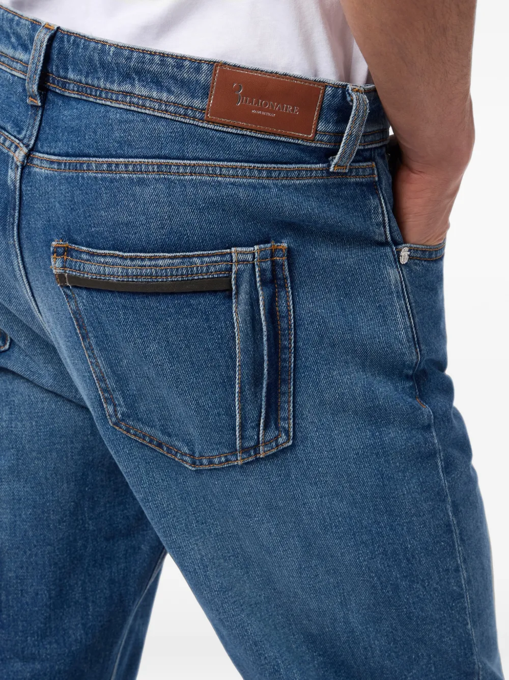 Billionaire Jeans met knoopsluiting Blauw