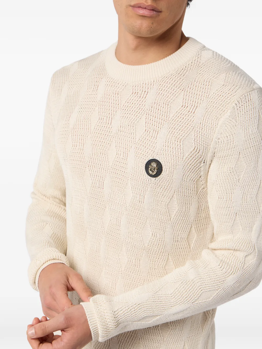 Billionaire Sweater met ronde hals Wit
