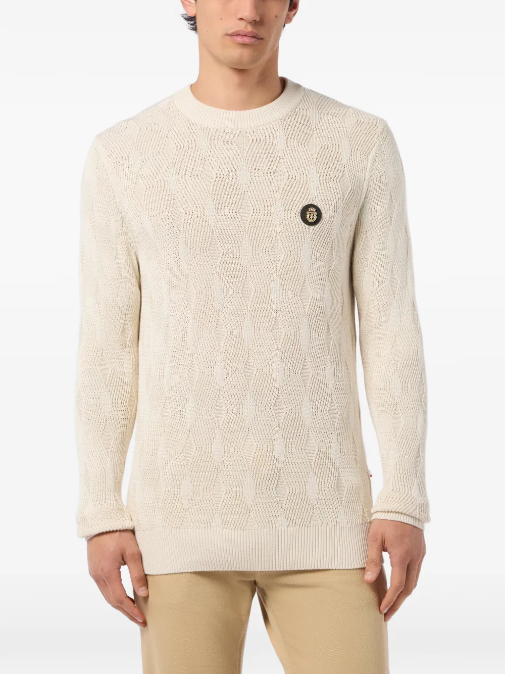 Billionaire Sweater met ronde hals Beige