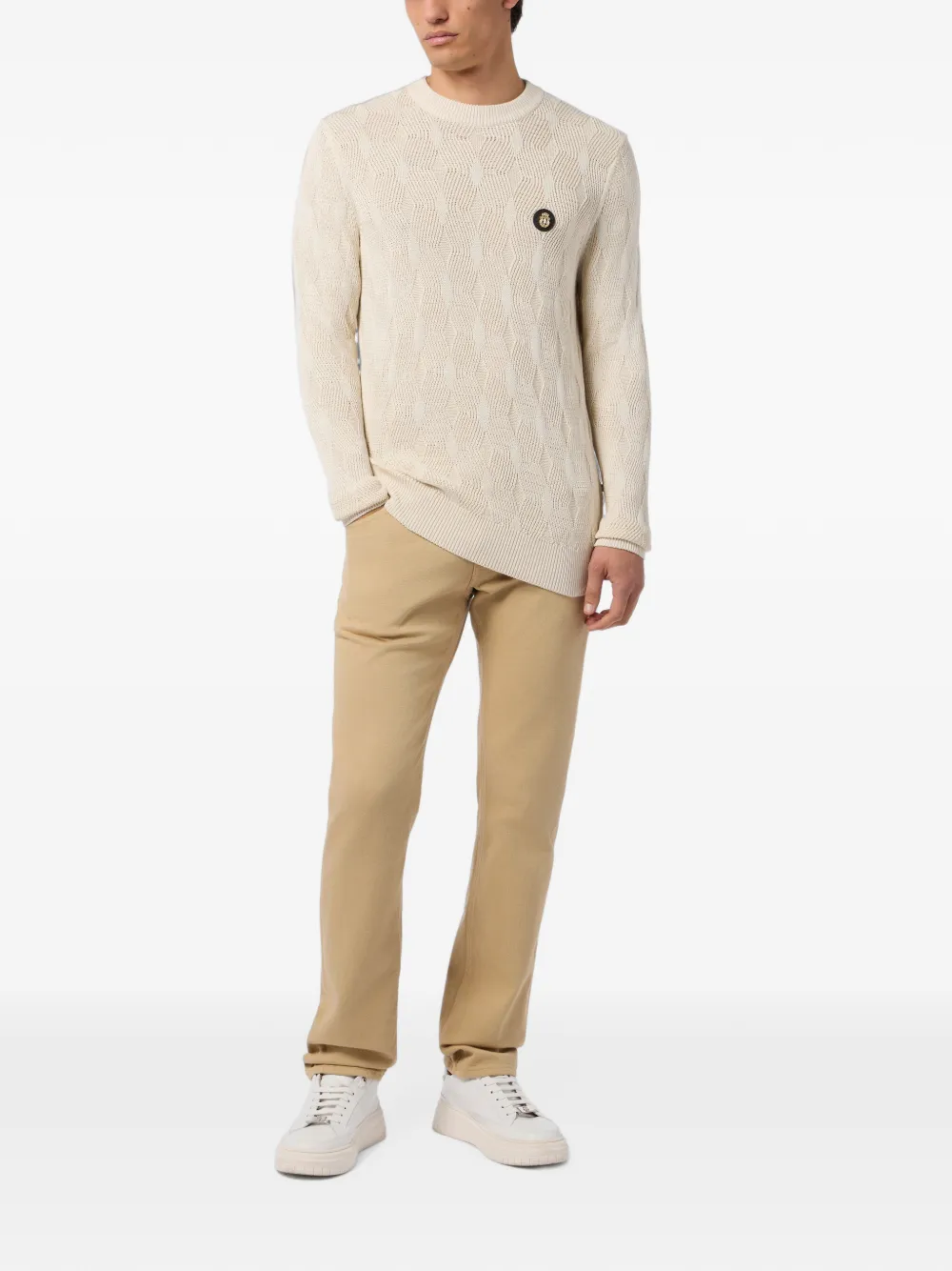 Billionaire Sweater met ronde hals Beige