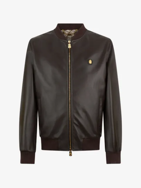 Billionaire Lederjacke mit Reißverschluss