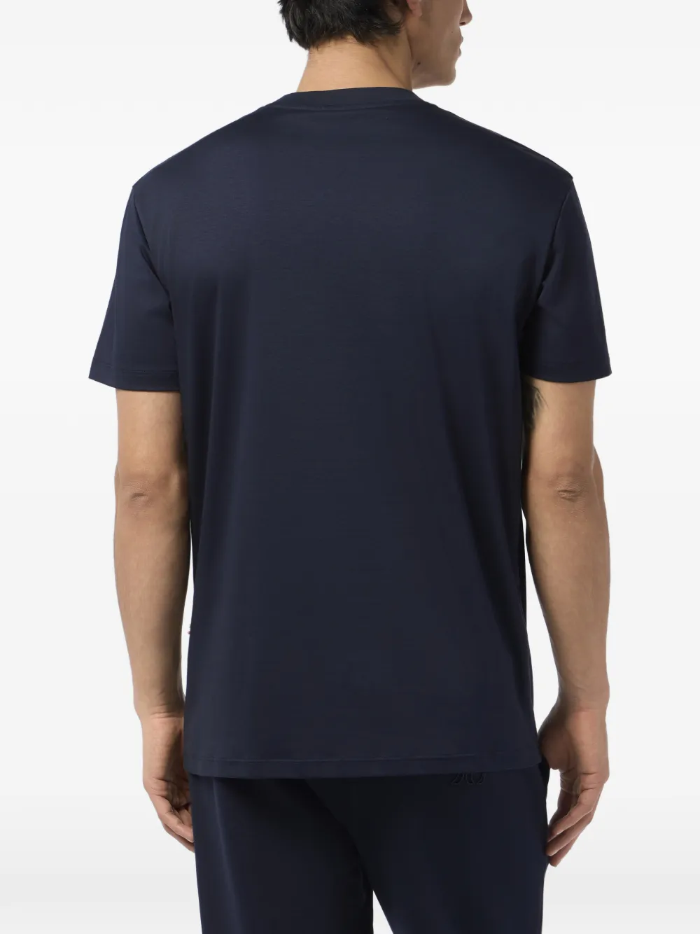 Billionaire T-shirt met geborduurd logo en ronde hals Blauw