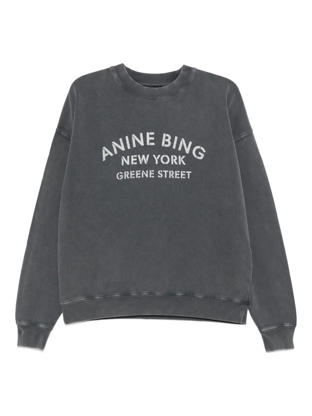 ANINE BING logo-print sweater | Grey | Image 1