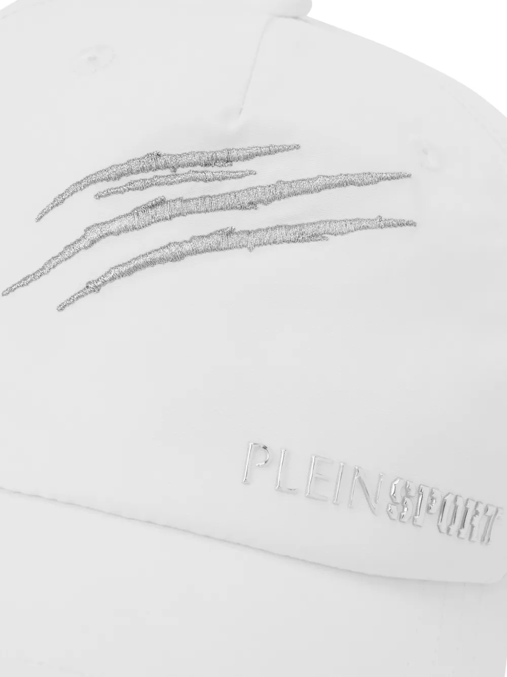 Plein Sport Honkbalpet met logo Wit