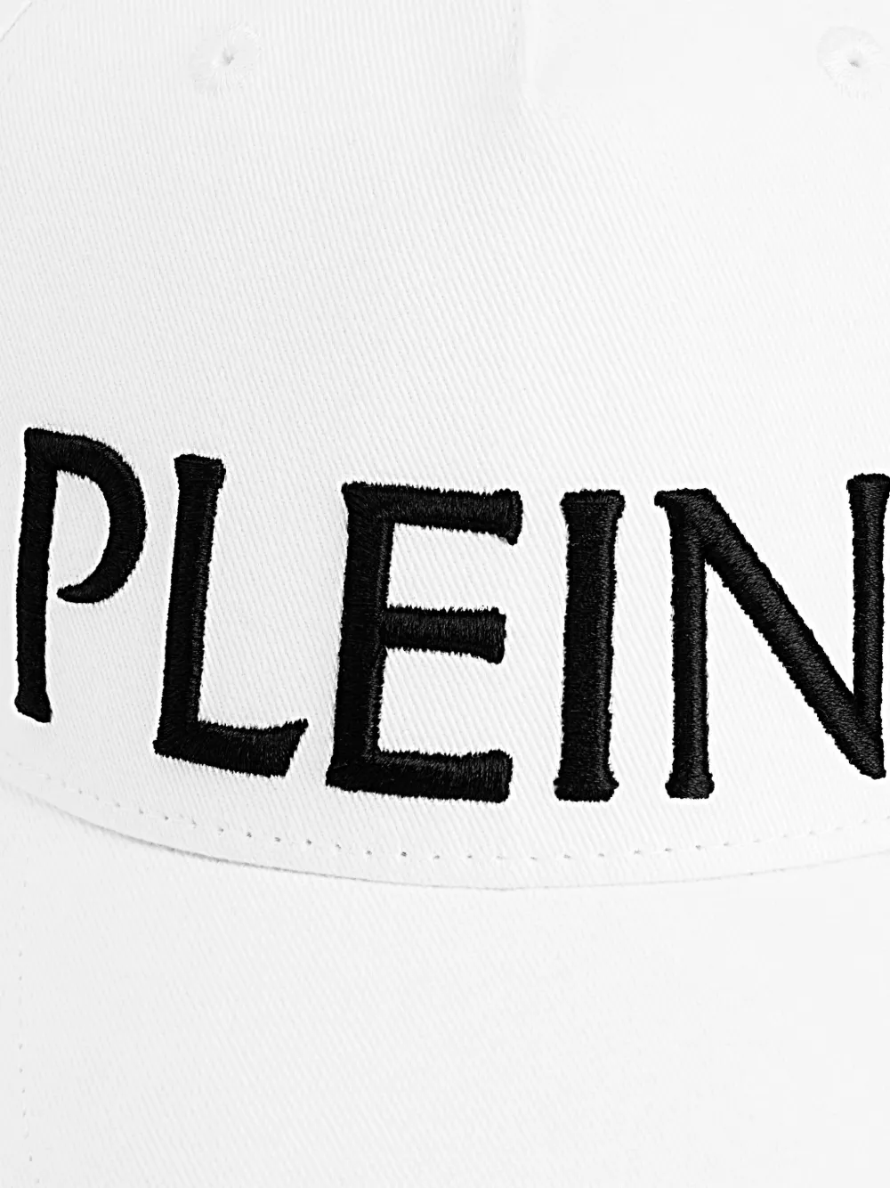 Plein Sport Honkbalpet met geborduurd logo Wit