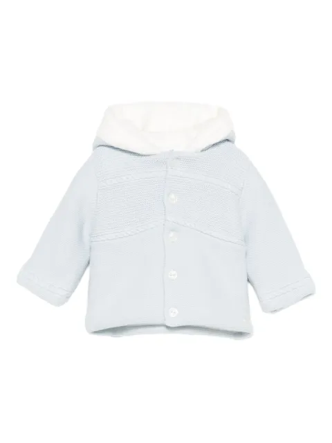 Tartine Et Chocolat hooded cable knit coat