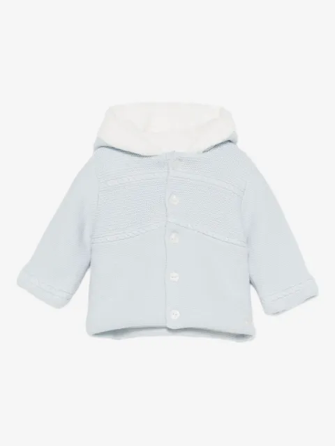 Tartine Et Chocolat hooded cable knit coat