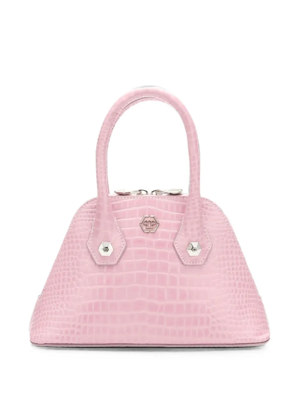 Philipp Plein Kleine Tote Bag mit Henkel - Rosa