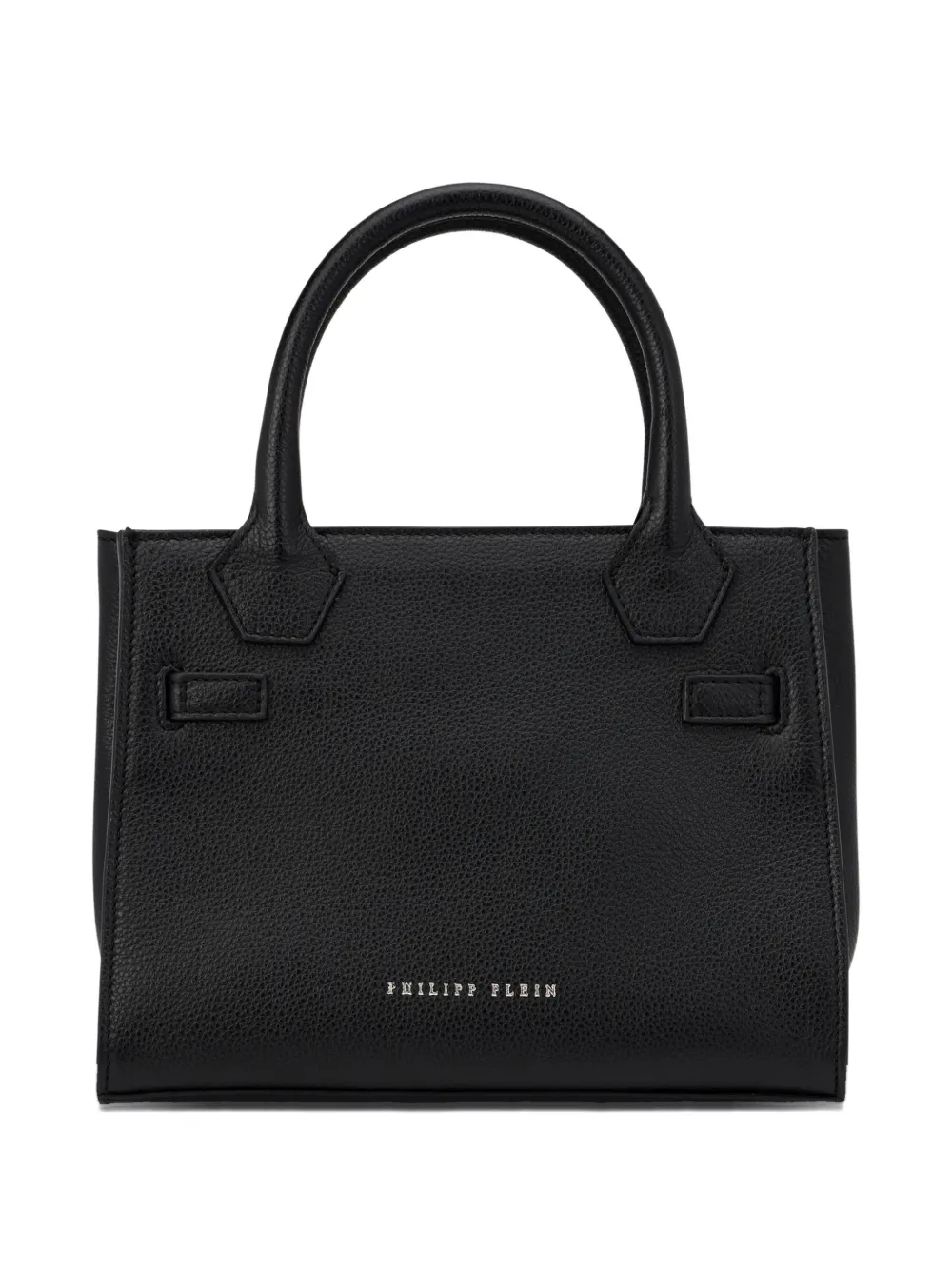  Philipp Plein Small Top-handle Leather Tote Bag - Black 