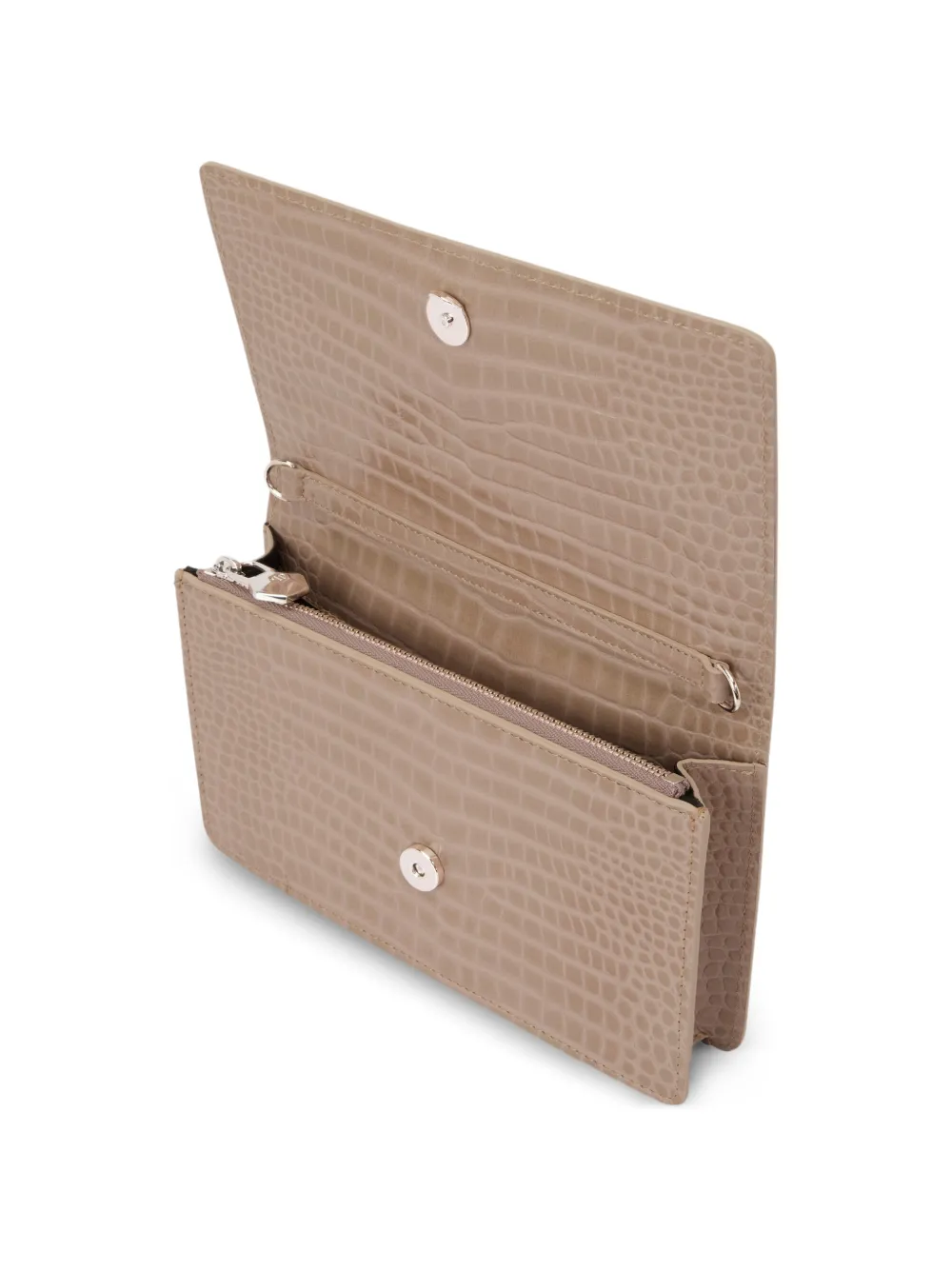 Philipp Plein Clutch met zeshoekig logo Beige