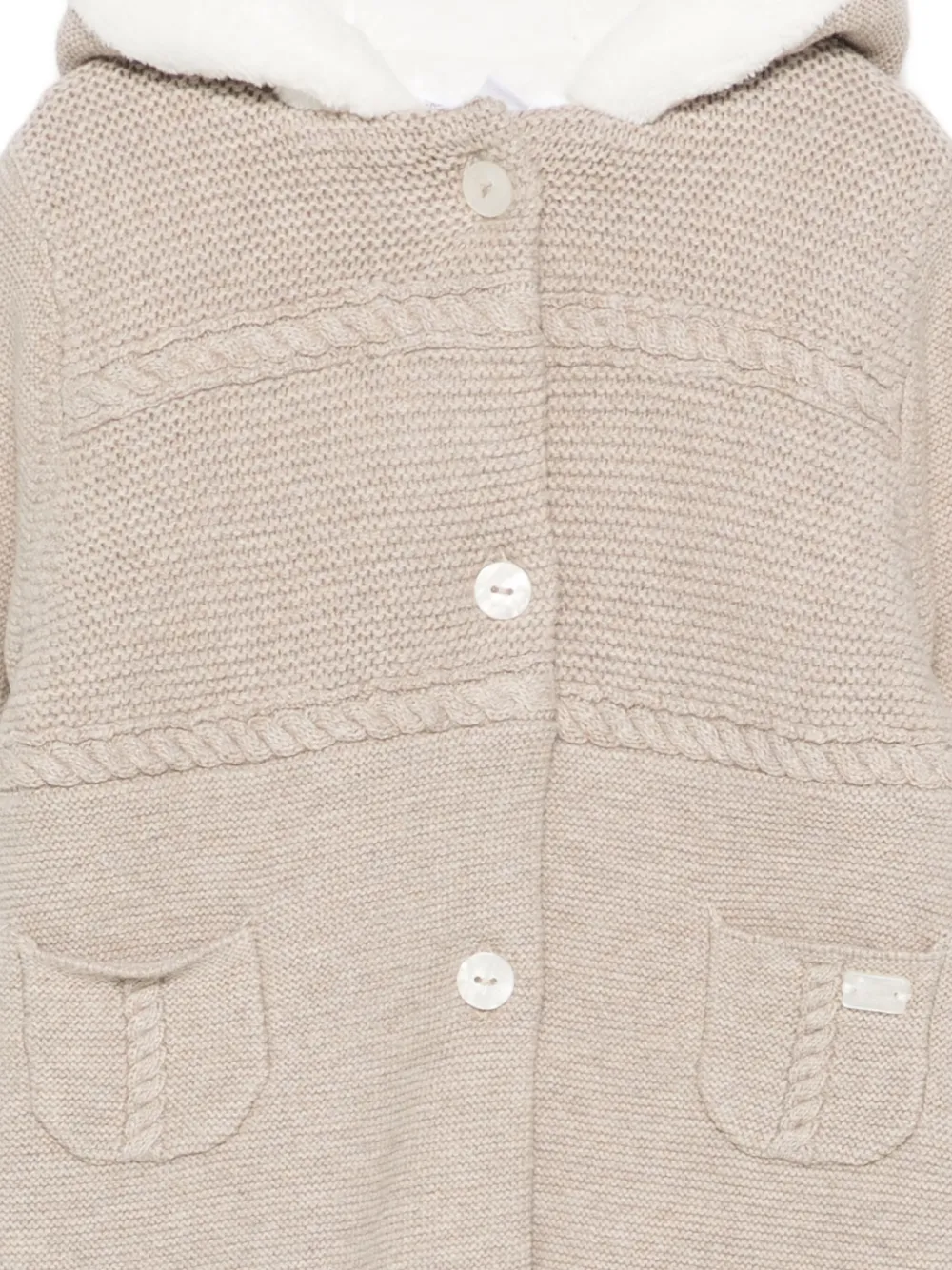 Tartine Et Chocolat Playsuit met capuchon Beige