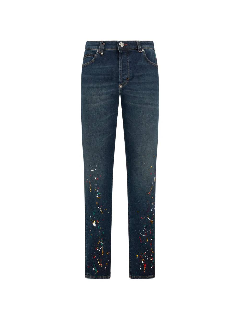 Philipp Plein Jeans dritti - Blu