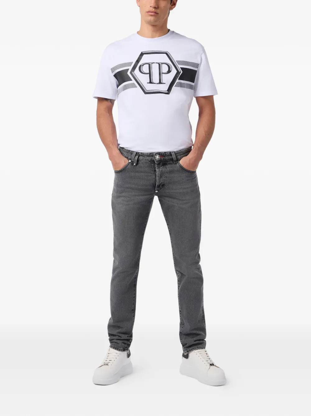 Philipp Plein straight-leg jeans - Grijs
