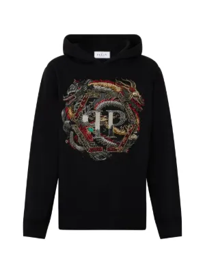 フィリッププレイン　パーカー philipp plein PHILIPP PLEIN フィリッププレイン フルジップパーカー ブラック
