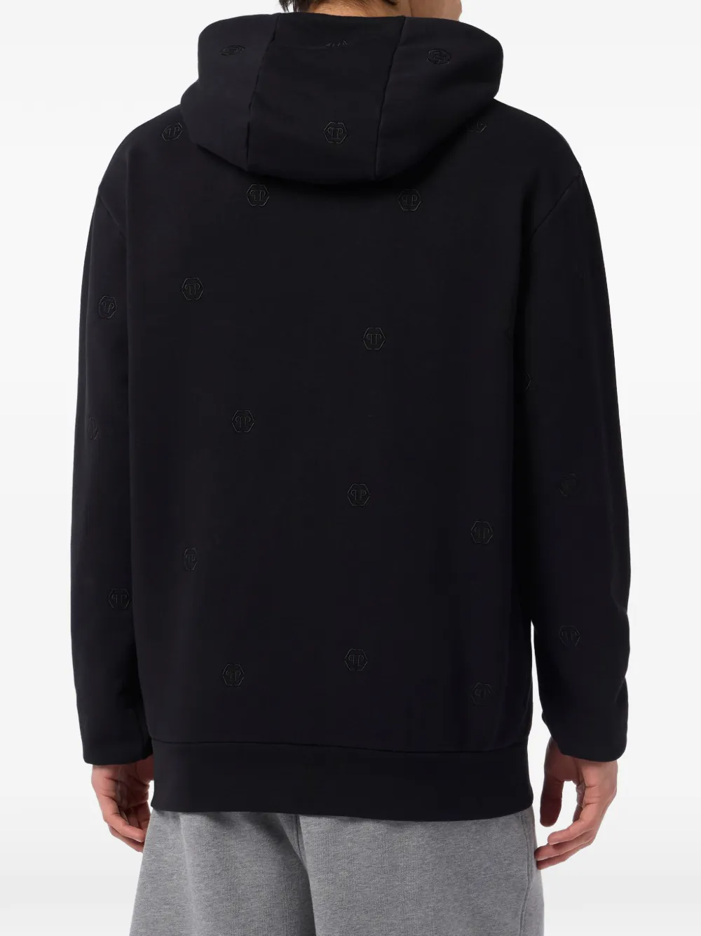 Philipp Plein Hoodie met logo Zwart