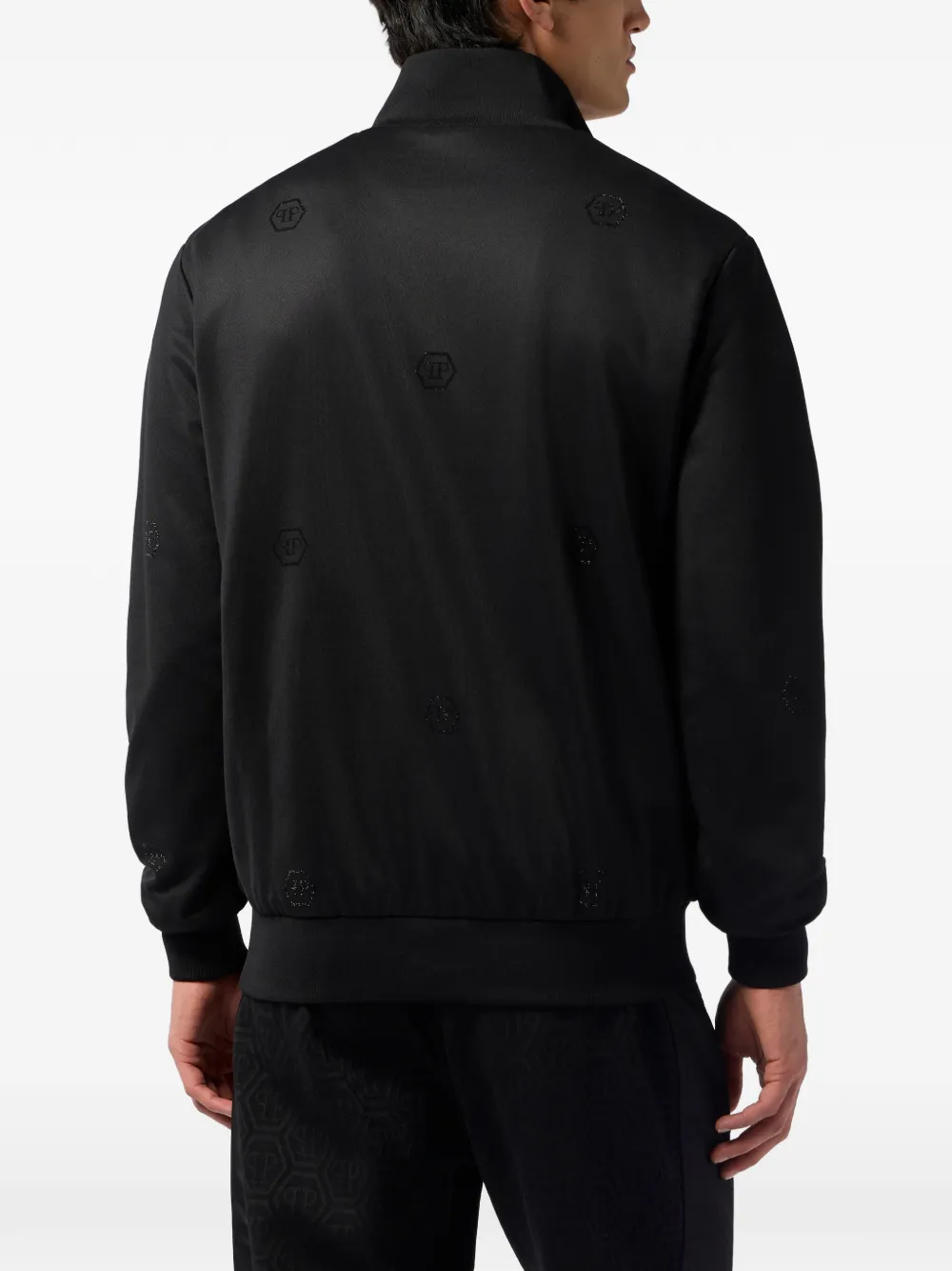 Philipp Plein Sportjack met monogram-print Zwart