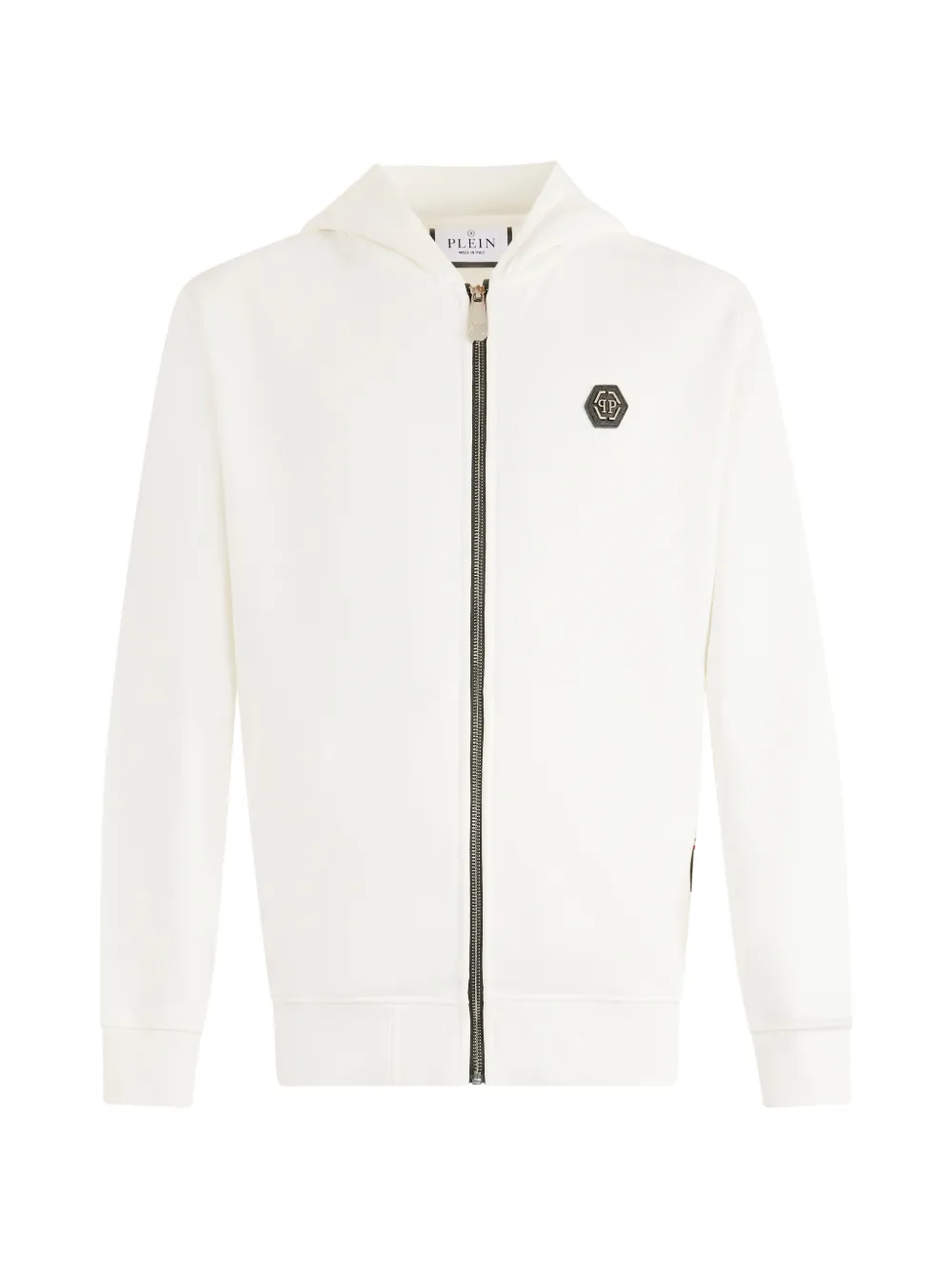 Philipp Plein zip-up long-sleeve hoodie - Toni neutri