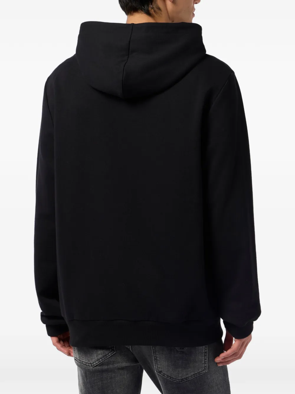Philipp Plein Hoodie verfraaid met doodskop Zwart