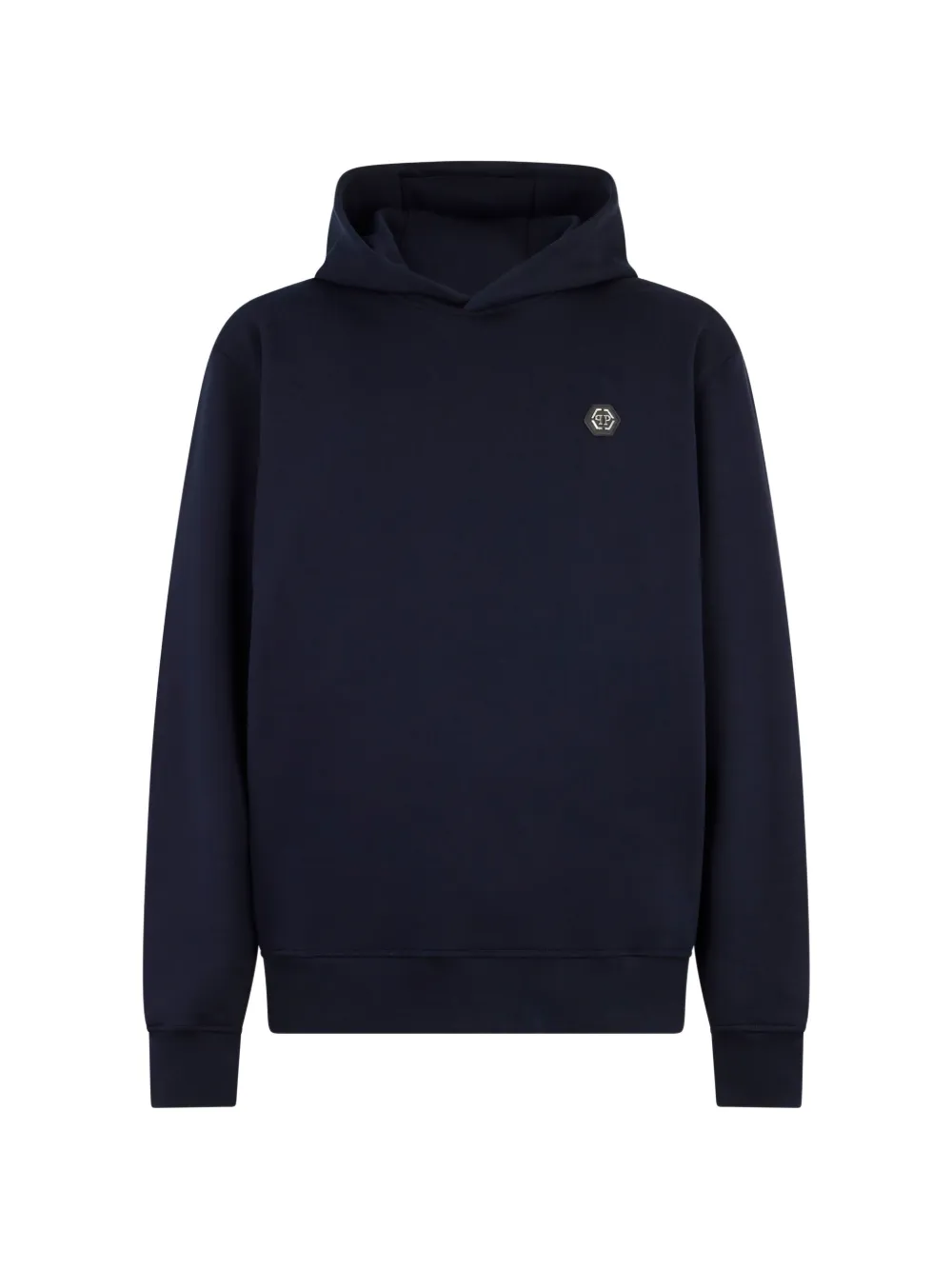 Philipp Plein logo-detail hoodie - Blau