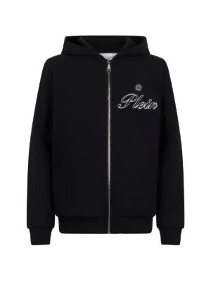 Amiri ジップアップパーカー AMIRI Club Amiri ジップアップ パーカー | ブラック | FARFETCH JP