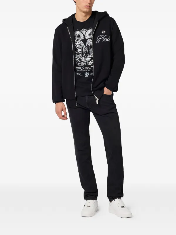 Philip plein パーカー Philipp Plein ジップ パーカー | ブラック | FARFETCH JP
