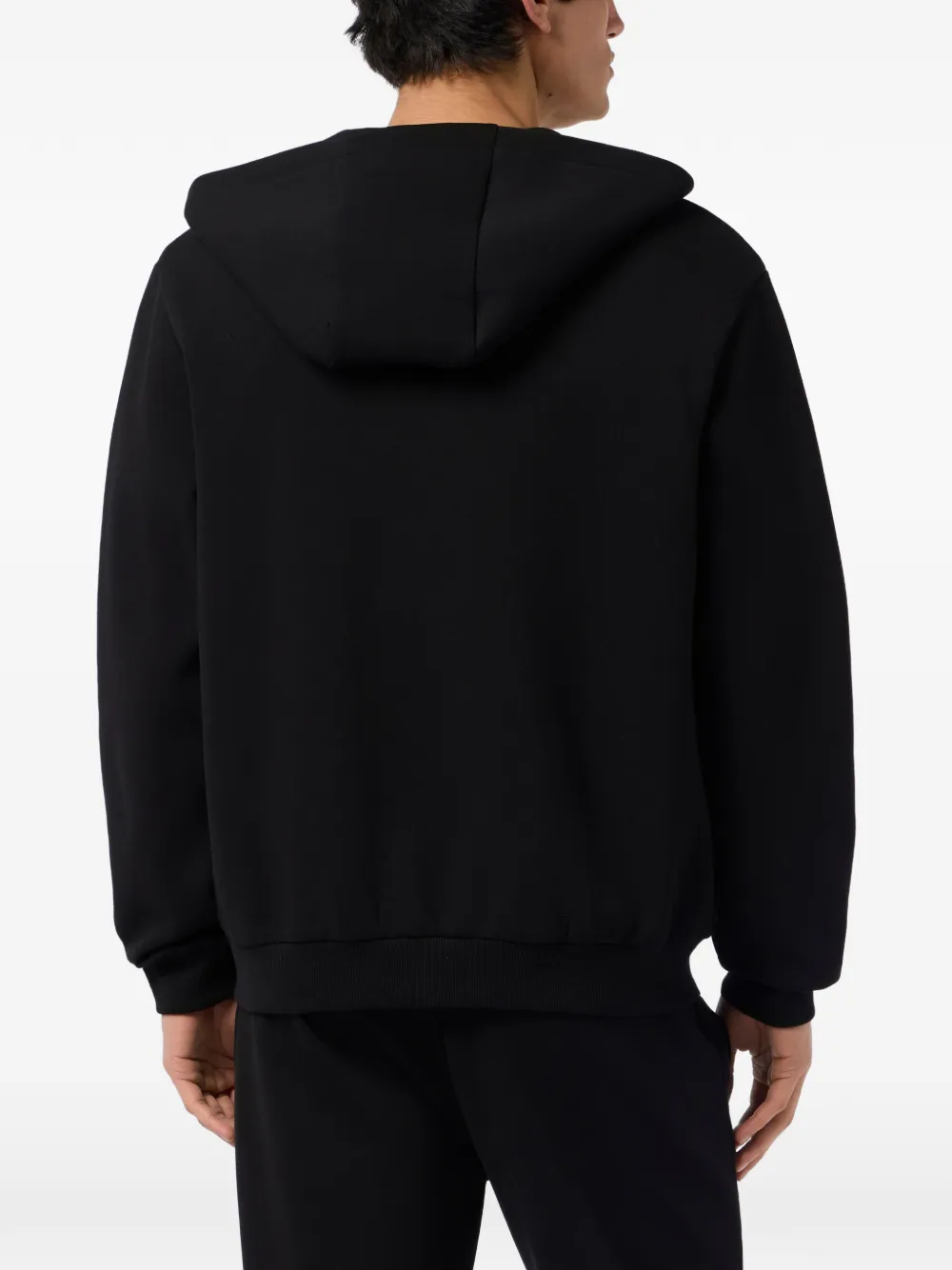 Plein Sport Hoodie met rits Zwart