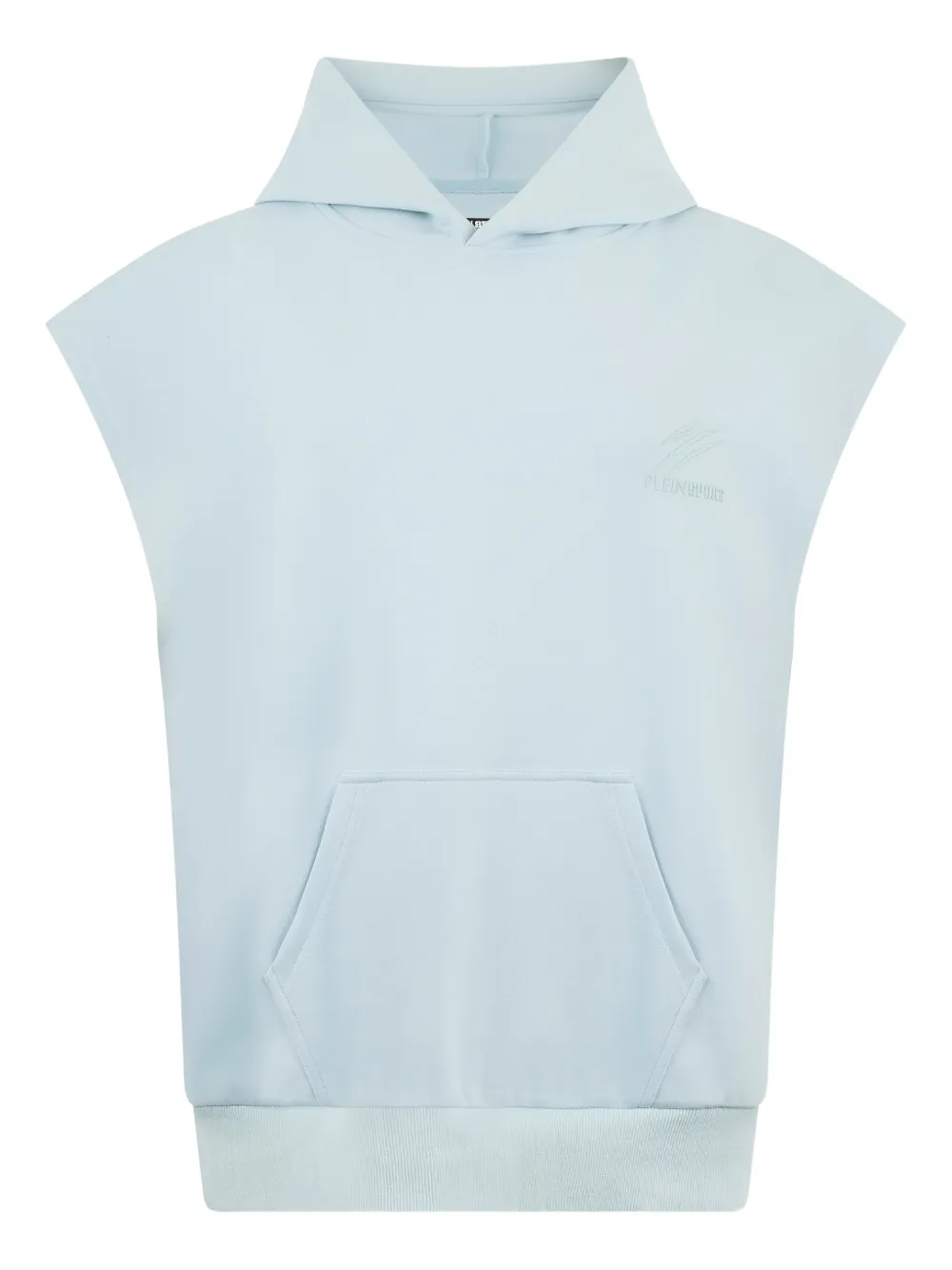 Plein Sport Felpa smanicata con cappuccio - Blu