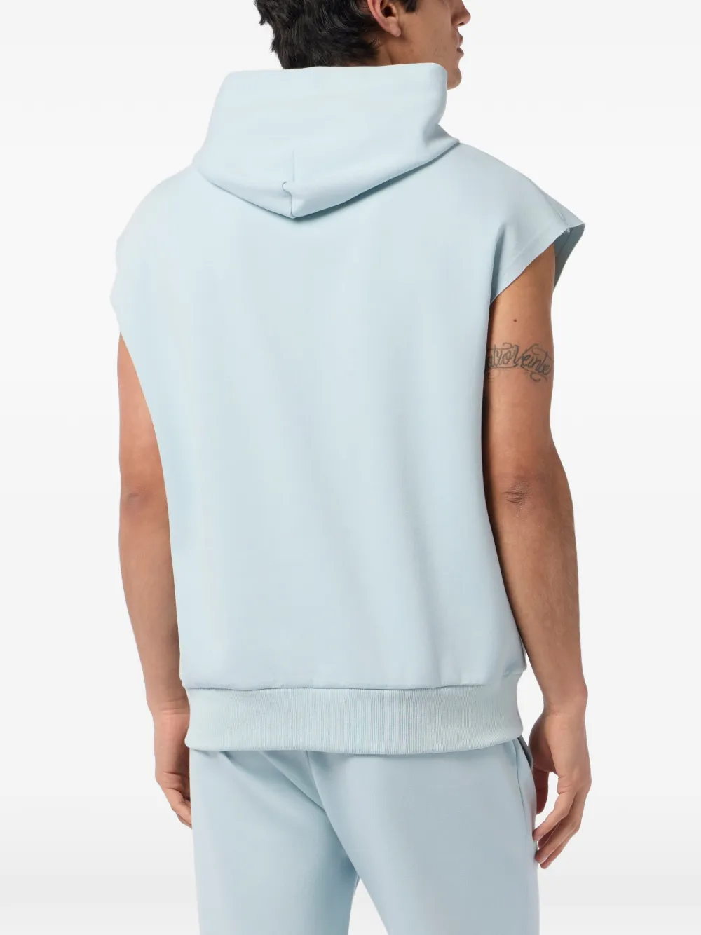 Plein Sport Mouwloze hoodie Blauw