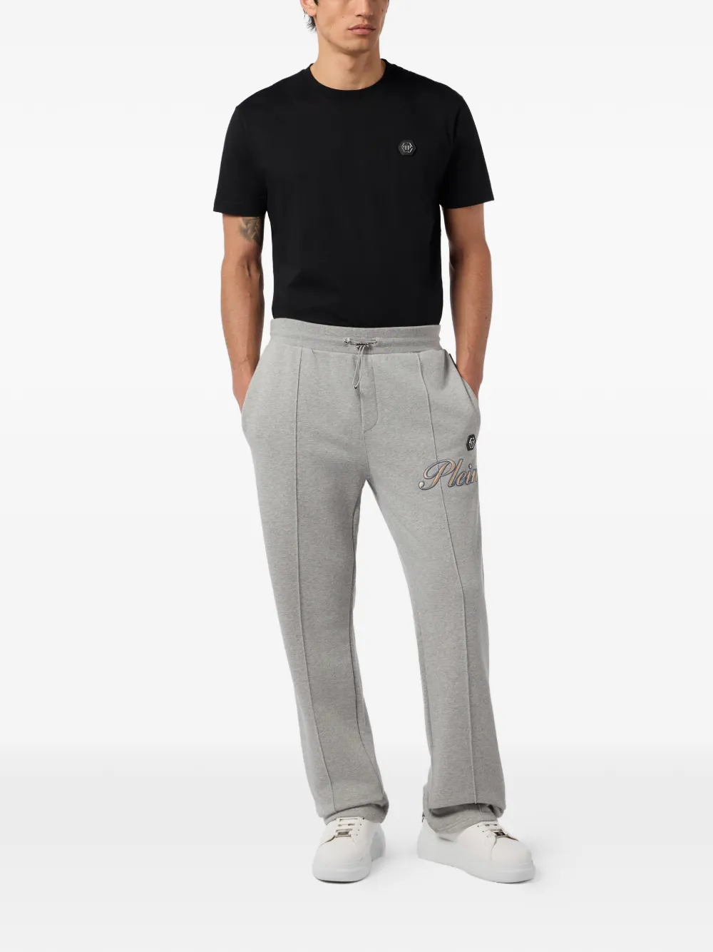 Philipp Plein Trainingsbroek met logo Grijs