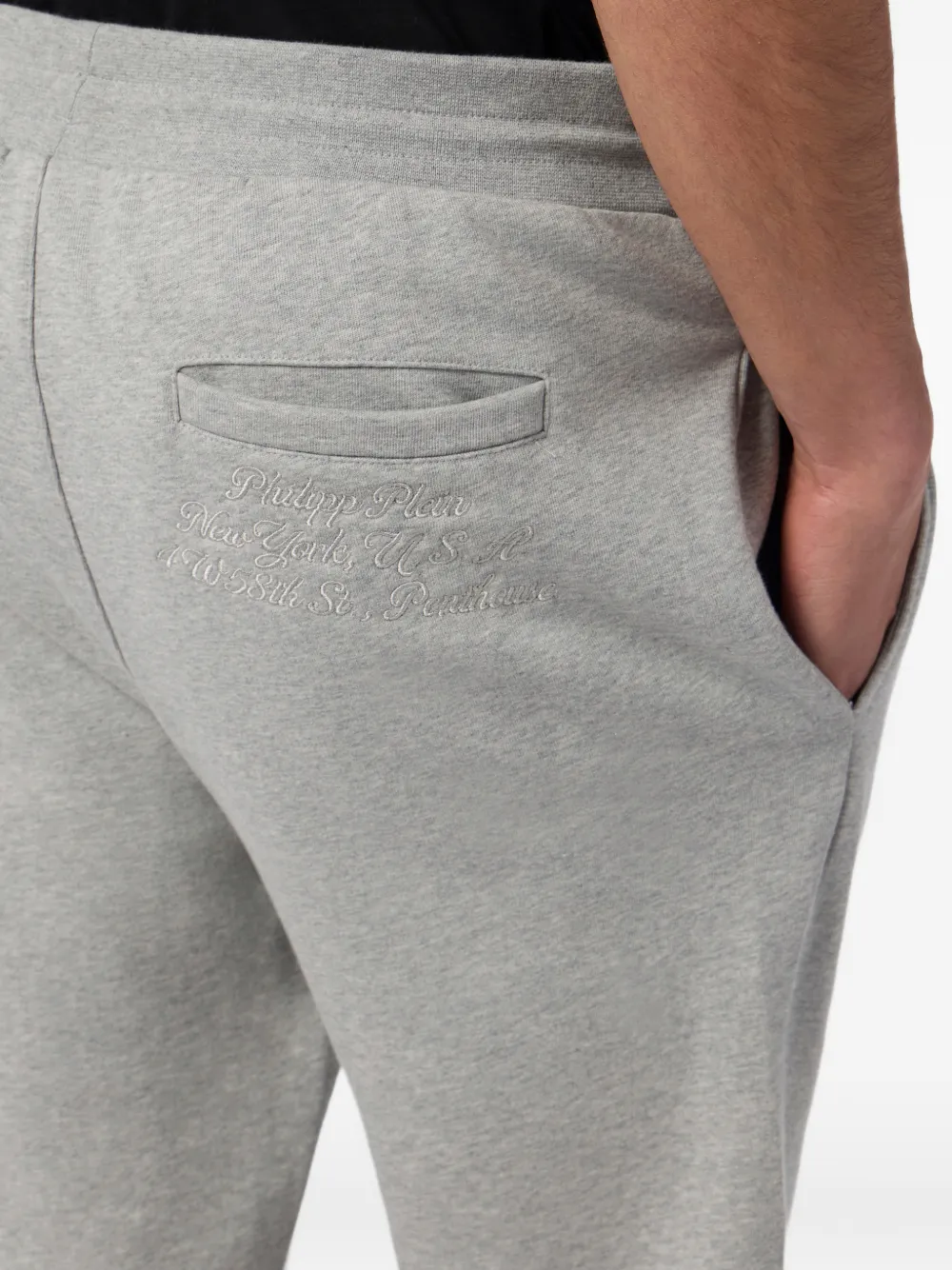 Philipp Plein Trainingsbroek met logo Grijs
