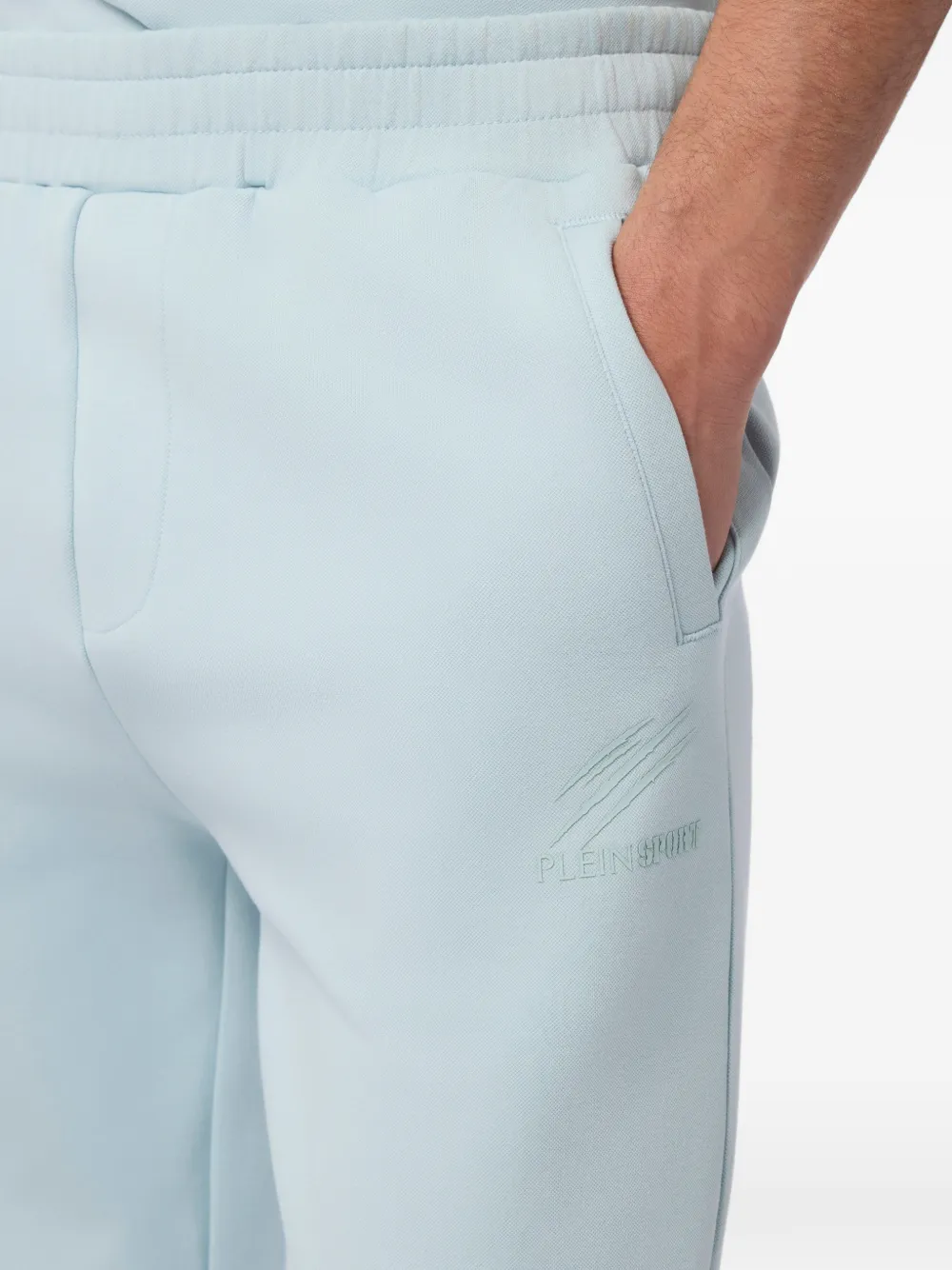 Plein Sport Trainingsbroek met logo-reliëf Blauw