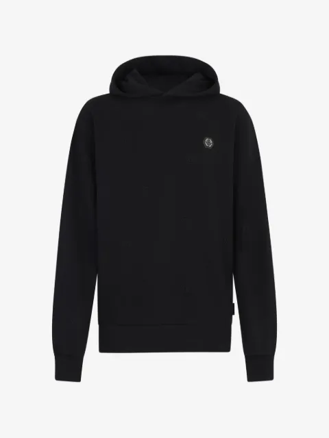 Philipp Plein logo-appliqué hoodie
