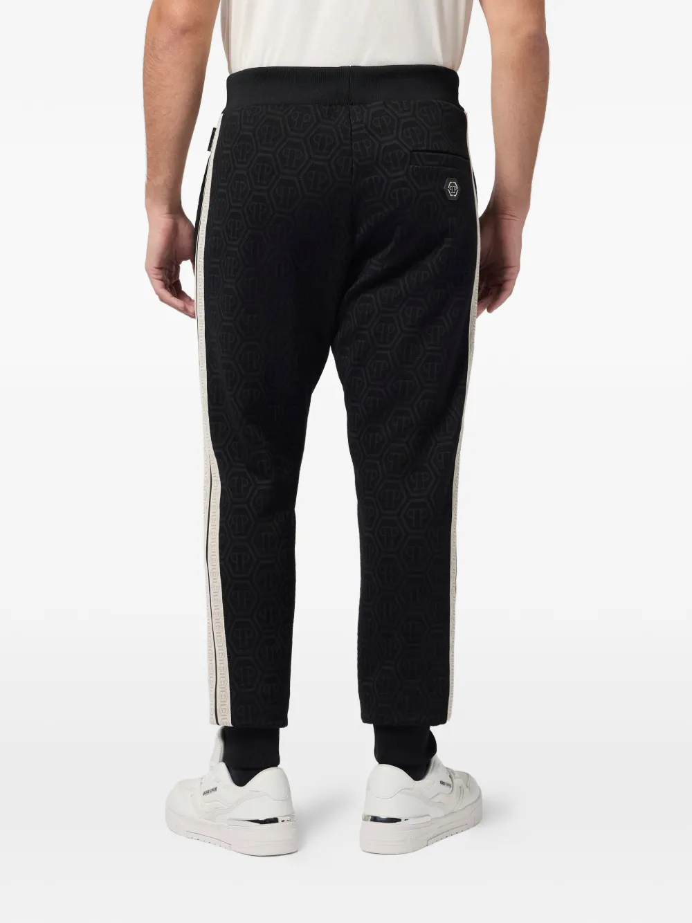 jacquard-monogram track pants