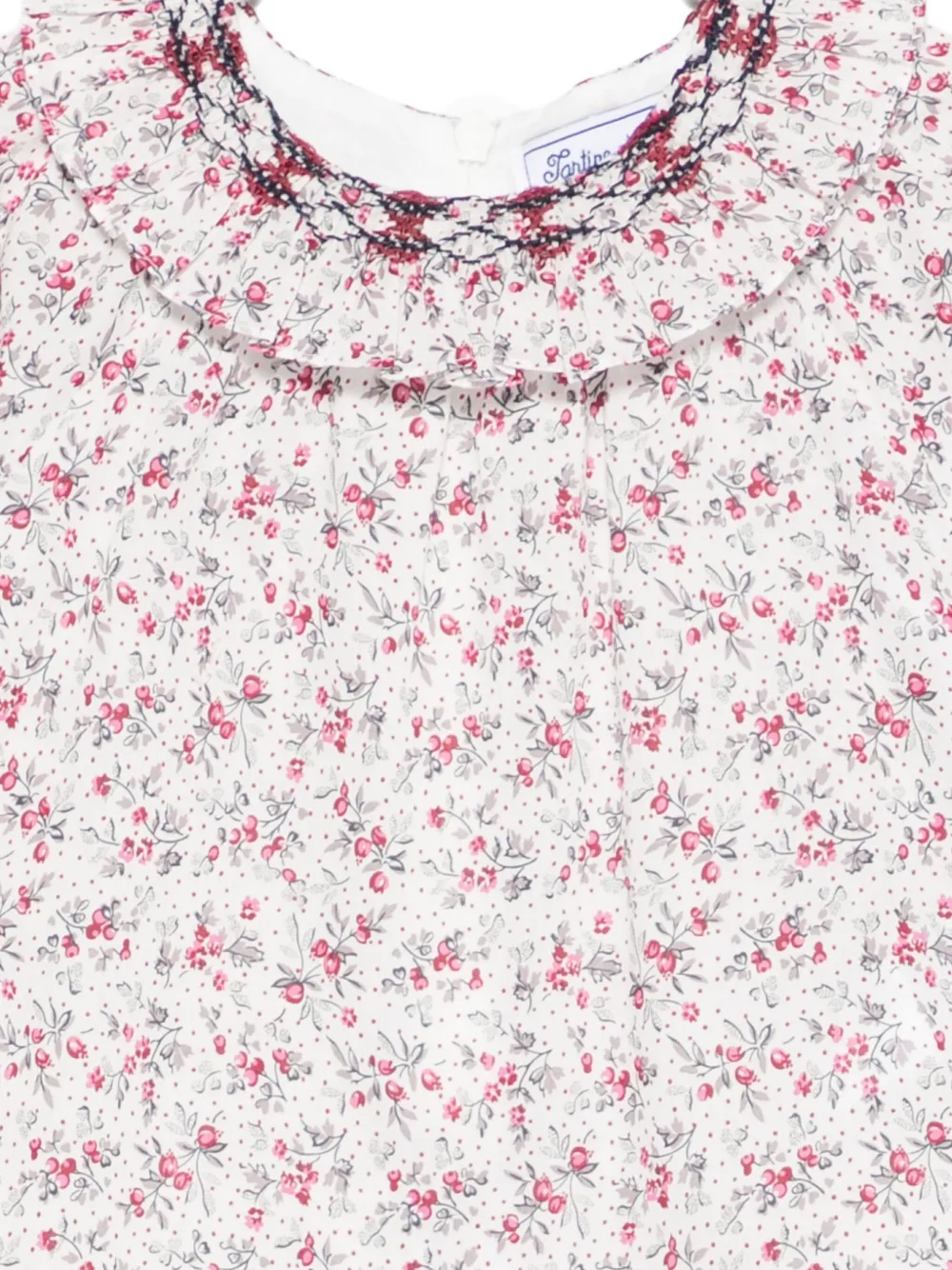 Tartine Et Chocolat Floral Embroidered Top In Multi